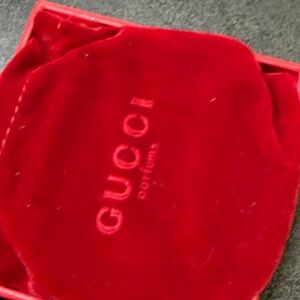 Gucci Red Velvet Glasses Case